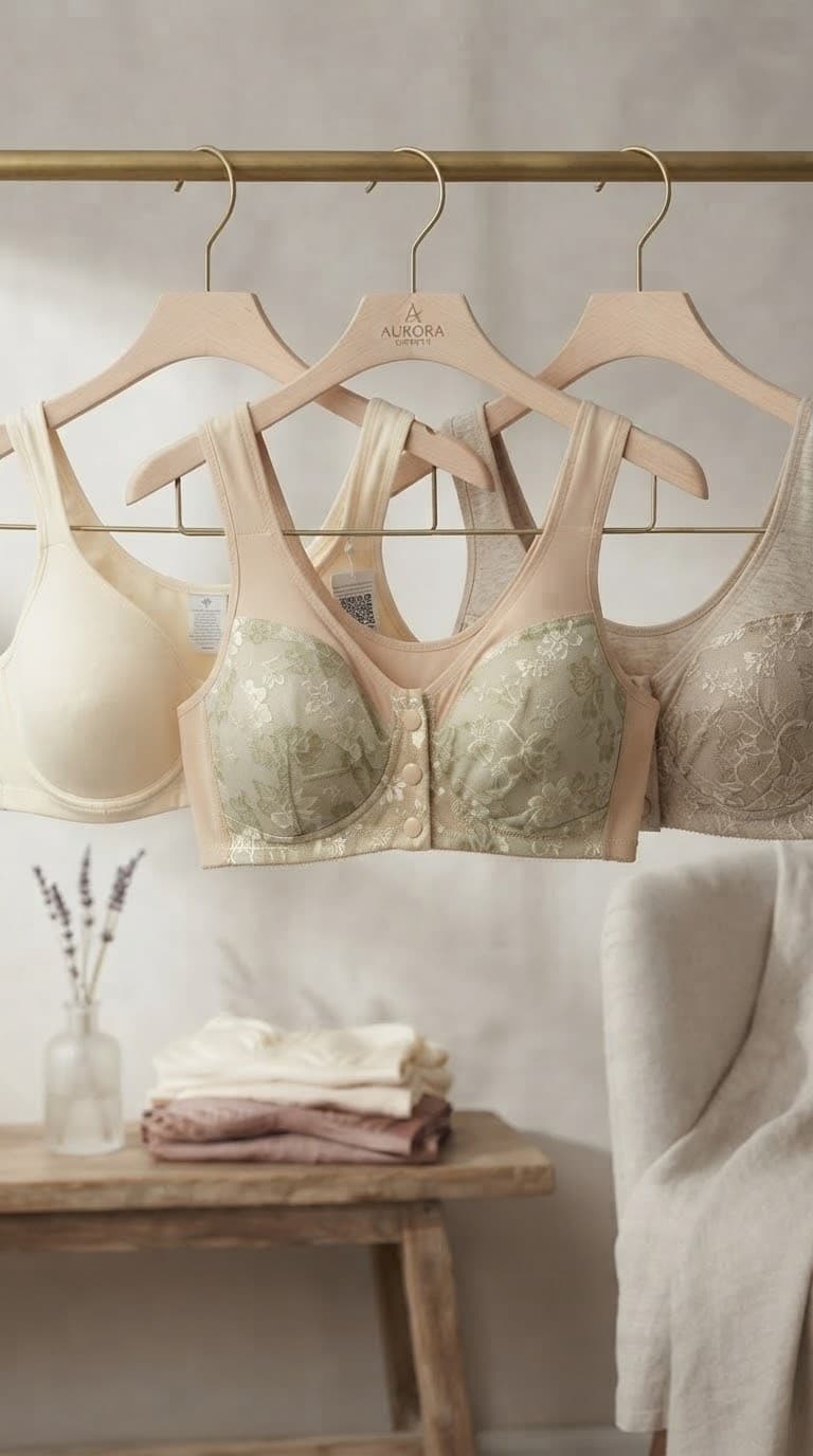 3-Button Maternity Nursing Bra (Set of 3)