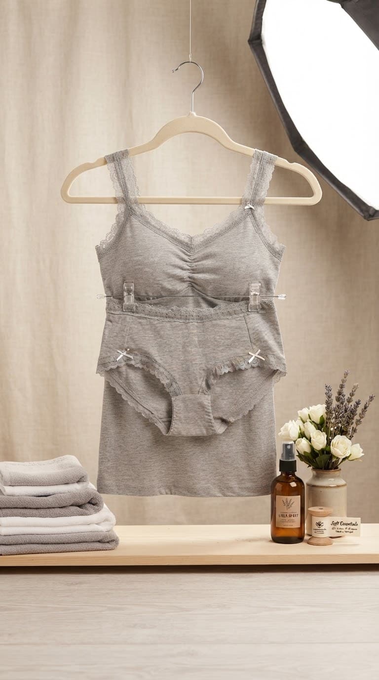 Lace Trim Cami Shorts Set