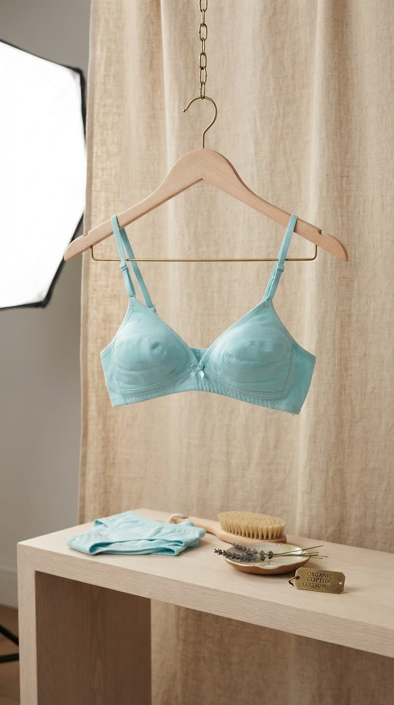 Cotton Lace Trim Bra for Girls