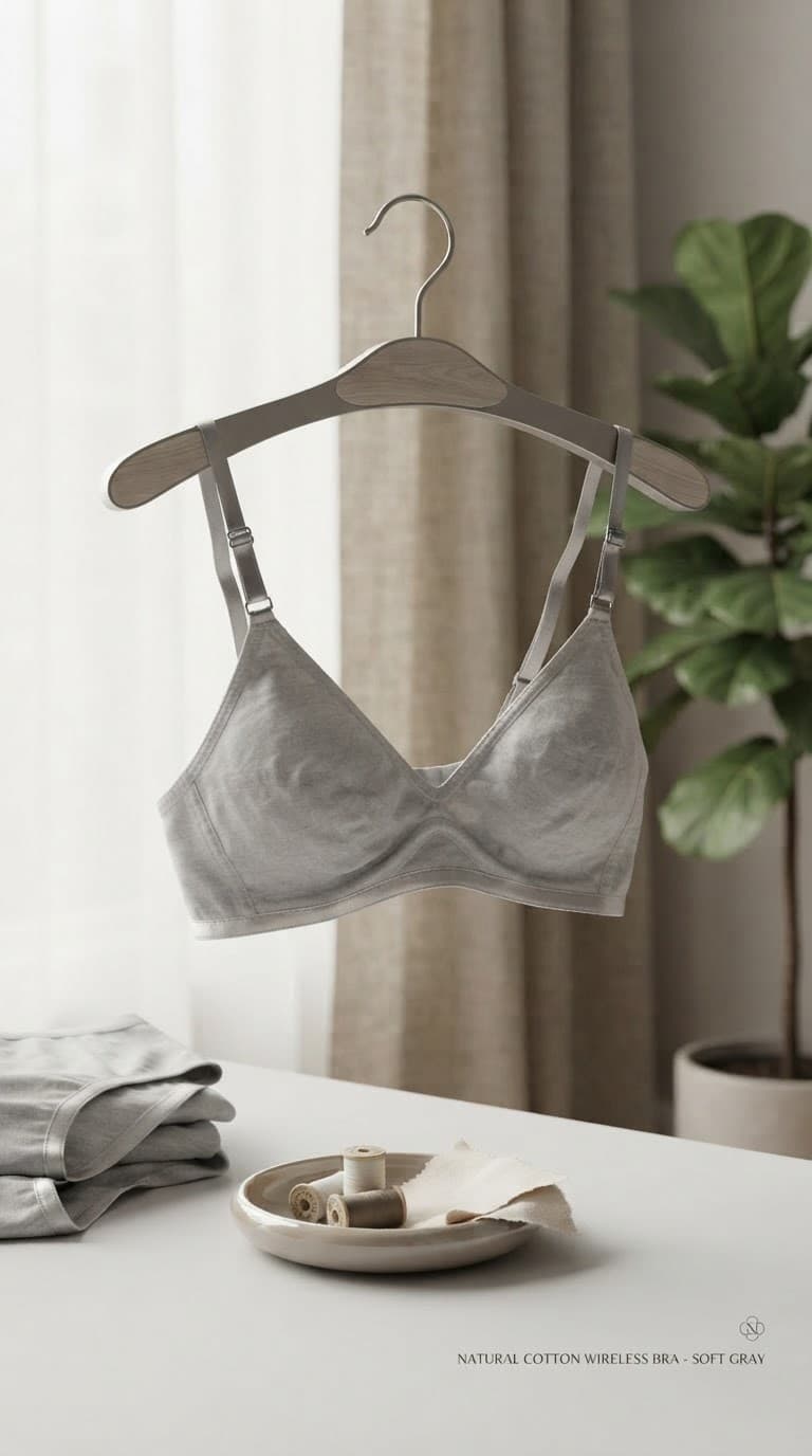 Cotton Lace Trim Bra for Girls
