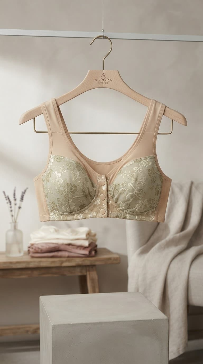 3-Button Maternity Nursing Bra