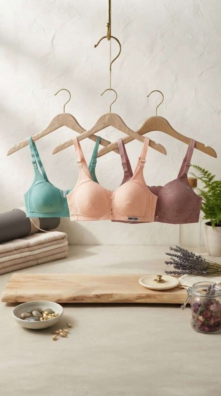 Polka Dot Mesh Sports Bra (Set of 3)